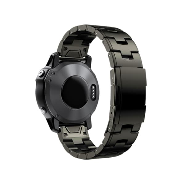 Garmin Quick Release Urrem - 22mm Titanium Sort