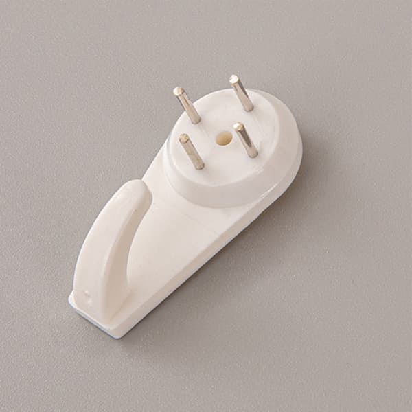 10 Väggkrokar för Bilder, Klockor mm White 5x2x0.95 cm