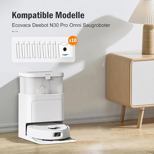 Ecovacs Deebot N30 Pro Omni -imurin pölypussit (10 kpl)