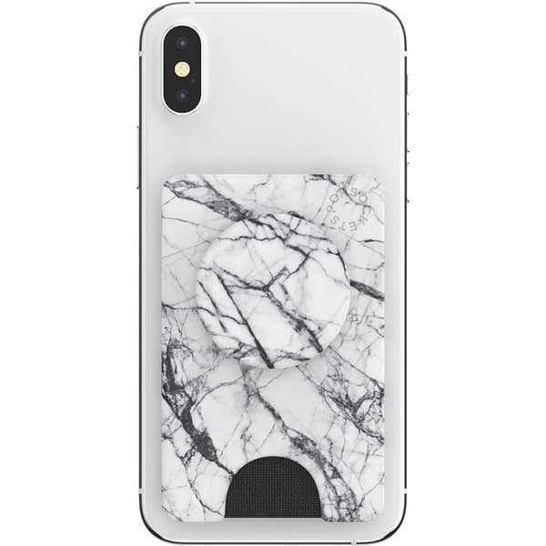 PopWallet+ Dove White Marble