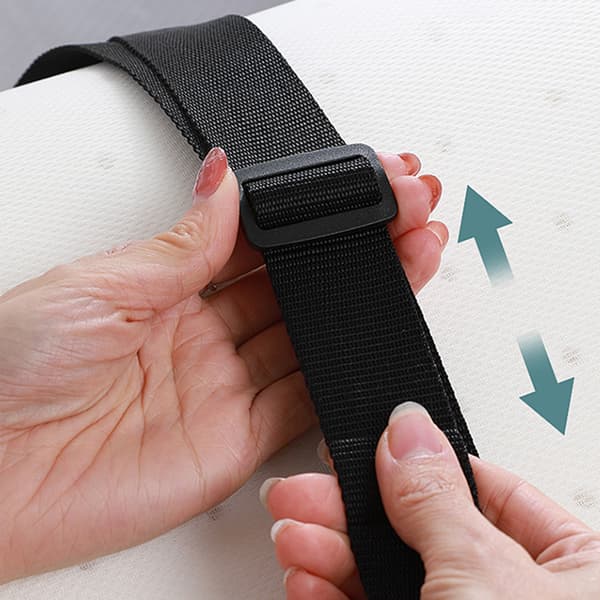 Justerbar bagasjestropp med spenne - 2 stk Black