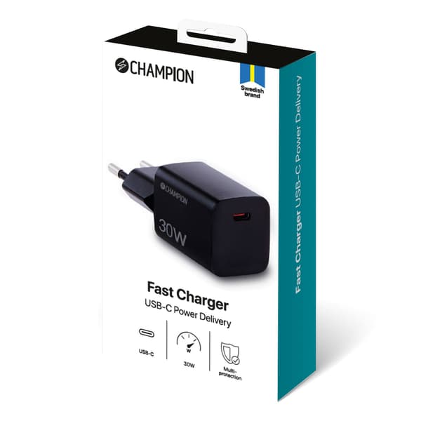 Lader 30W PD Sort