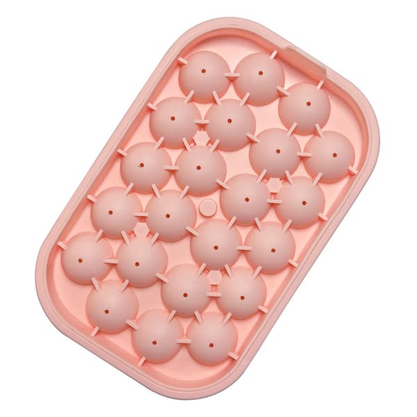 Isterninge kugleform Silikone med låg Pink