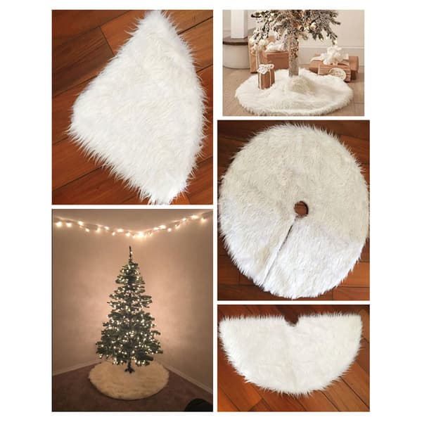 Joulukuusimatto White 122 cm
