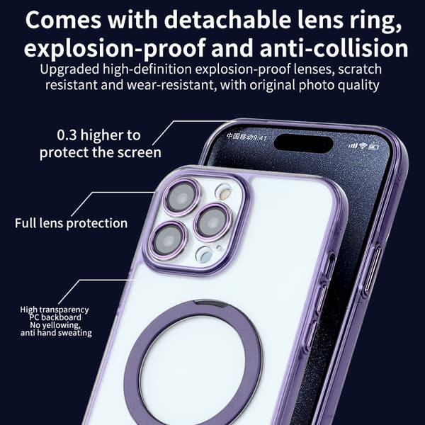 Iskunkestävä mobiilikotelo jalustalla iPhonelle Silver iPhone 14