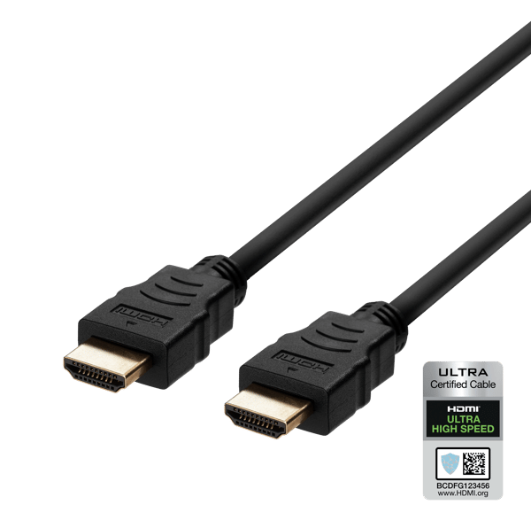 ULTRA High Speed HDMI-cable, 48Gbps, 1m, black