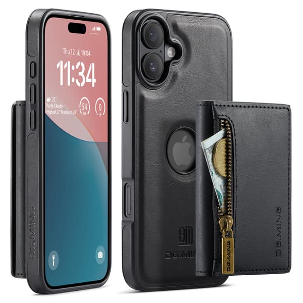 2-i-1 magnetisk telefoncover til iPhone 16 Pro - Sort