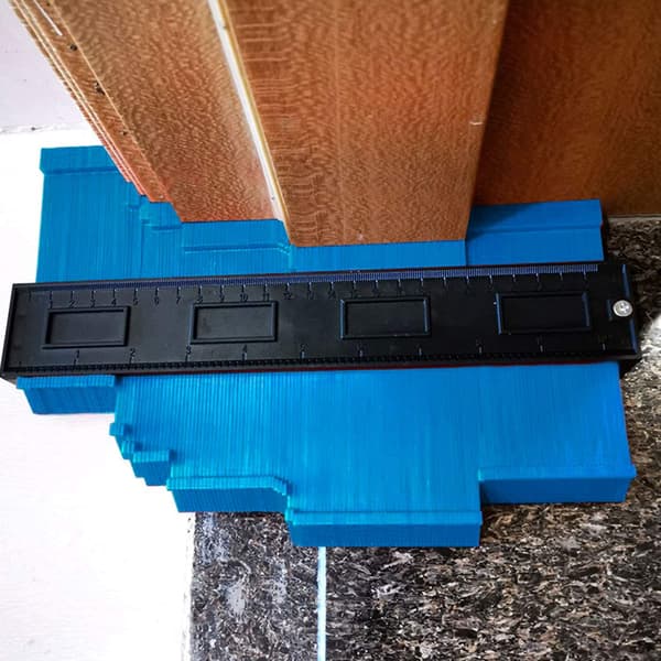 Profilskabelon til konturer / former (25x10 cm) Blå