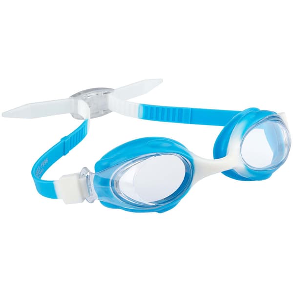 Svømmebriller Easy strap Blå/hvid Junior