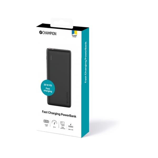 PowerBank 20.000 mAh 30W PD Sort