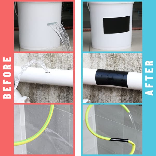 Vandafvisende tape til isolering og reparation Black