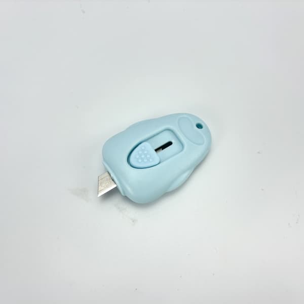 Mini-kniv med nyckelringshål Blue