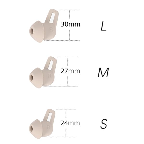 Ersättande Öronproppar för Huawei FreeLace Pro White