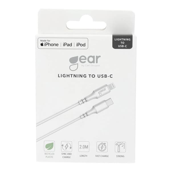 Ladekabel USB-C til Lightning 2m Hvid MFI C94