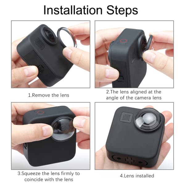 Linsebeskytter til GoPro Max, 2-pakning