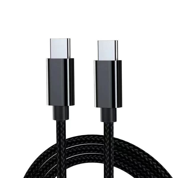 2-Pack USB-C-kabel 1 meter - Hurtig opladning af dataoverførsel Black