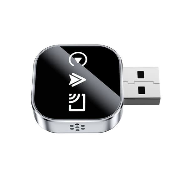 Trådløs CarPlay/Android Auto/Mirror Link Box Q1AS Sølv 3-i-1 Adapter til Udenlandske Systemer