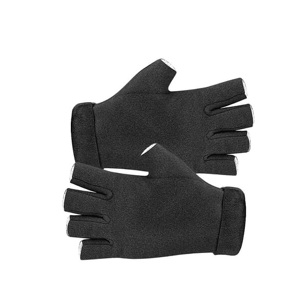 Fleecevuoratut puolisormikäsineet Black