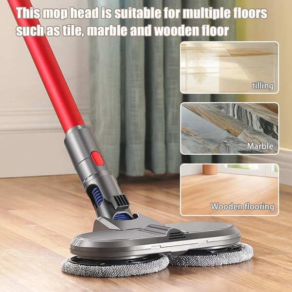 Mopphode for Dyson V11/V10/V15/V8/V7 med 6 moppkluter