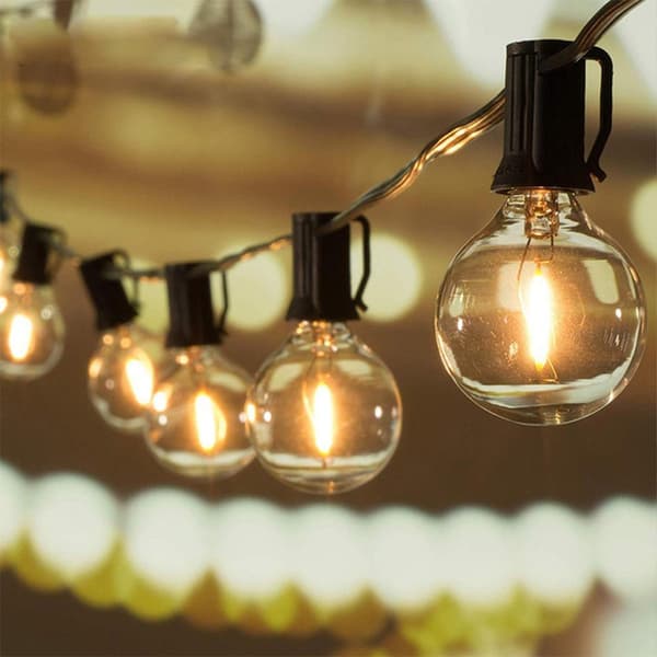 15m 25 LED E12 Globe Valosarja Varapolttimolla - 220V EU-pistoke