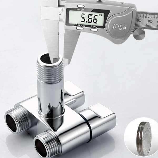 Messing Mini One-Inlet 1/2 To-Outlet Universal Vandsplitter