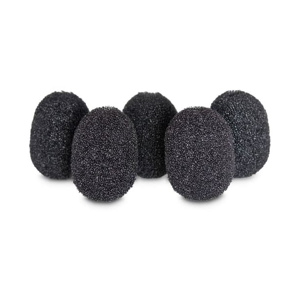 Lavalier Foams  Svart 5-Pack