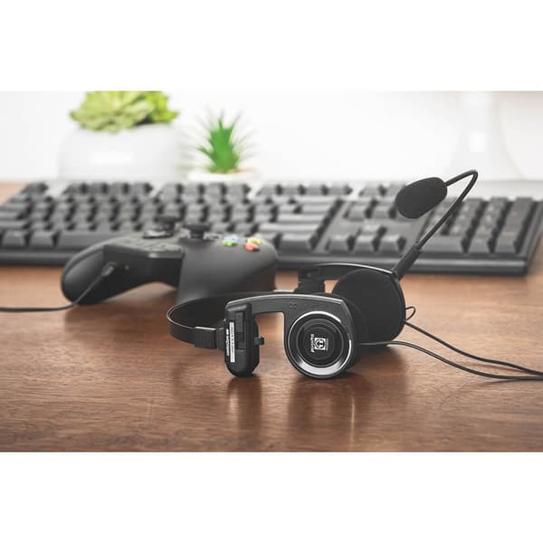 Hodetelefon PortaPro Communication Headset On-Ear Mic Sort