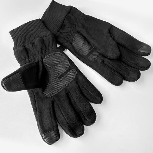 Varma vinterhandskar med touch - skidhandskar, termohandskar Black M