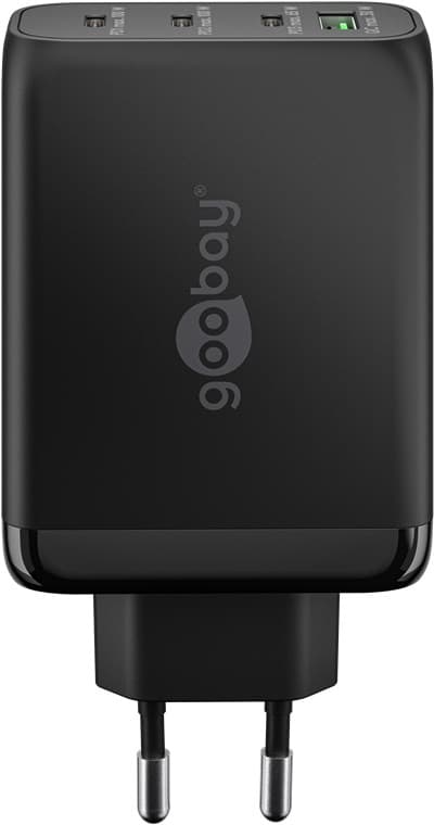 USB-C™ PD GaN multiport hurtiglader (100W) svart