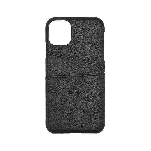COLLECTION Mobil Cover Læder Sort iPhone 11 med Kortrum