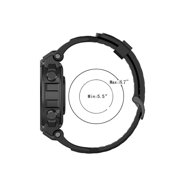 Silikoninen kellonranneke Amazfit T-Rex Prolle Black