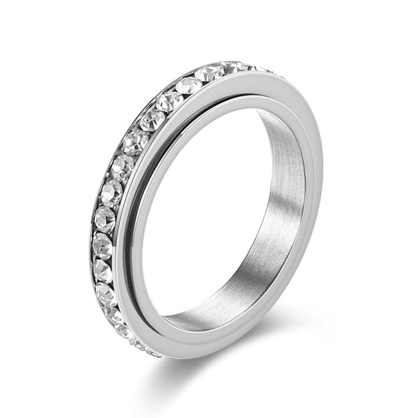 Roterbar antistressring Silver 20.7 mm
