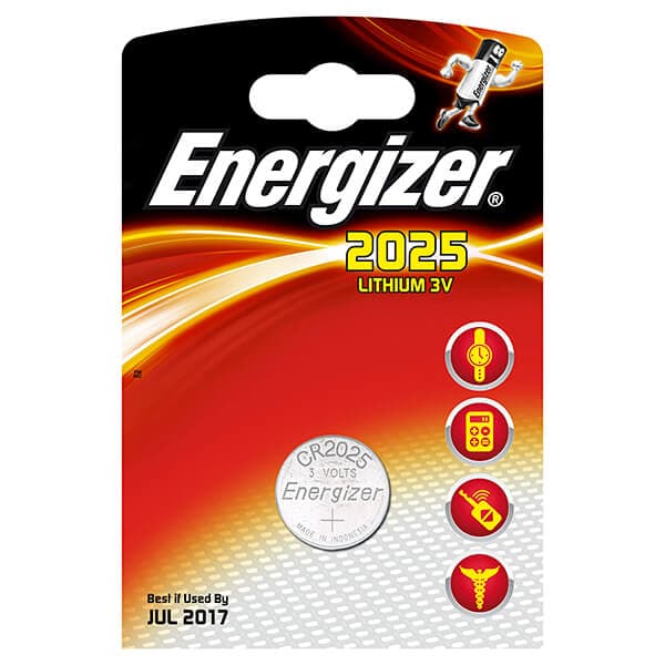 Knapcellebatteri CR2025 Lithium 1-pak
