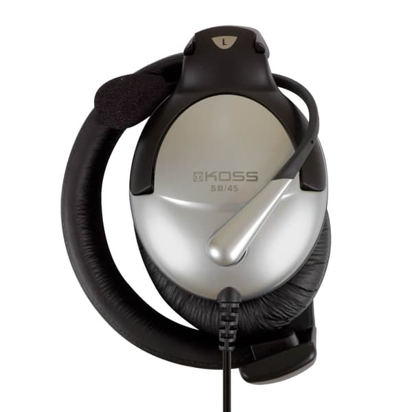 KOSS Headset SB45 m/USB Svart/Sølv