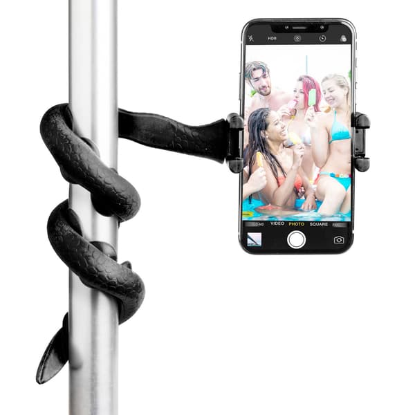 Snake Fleksibel selfiestang Svart