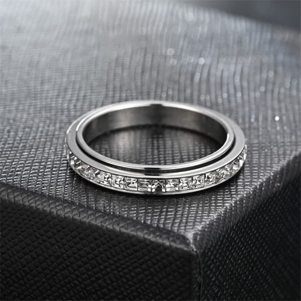 Roterbar anti-stress ring Silver 16.5 mm