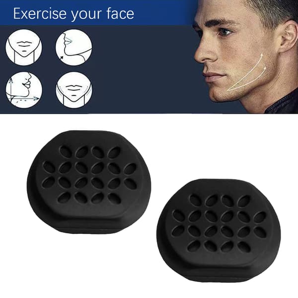 Jawline trener 2-pakning Black