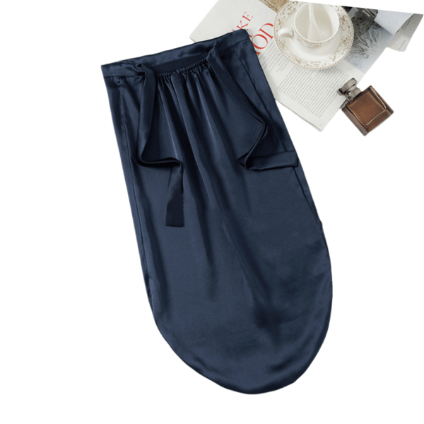 Säädettävä pitkä silkkiunimyssy NavyBlue