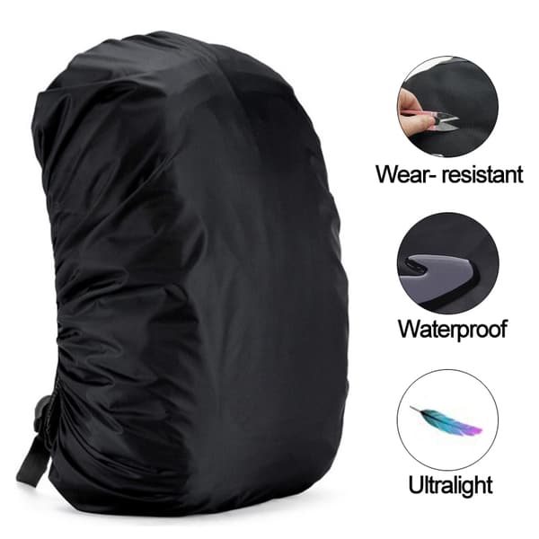Regnslag til rygsæk Black M/30-40 l