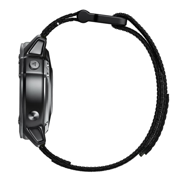 Urrem 22 mm til Garmin Fenix 5/6/7 Forerunner Approach Nylon Black