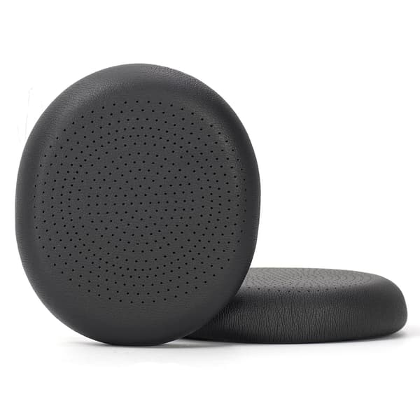 2 stk. sorte perforerede proteinlæder udskiftnings ørepuder kompatible med Logitech H800 trådløse headset