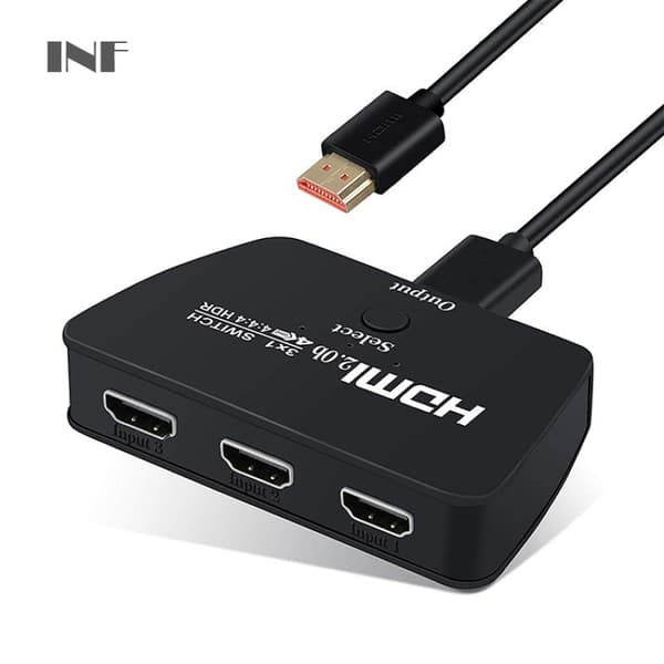 HDMI Switch 3-1 med HDR, 3D og 4K (2160p)
