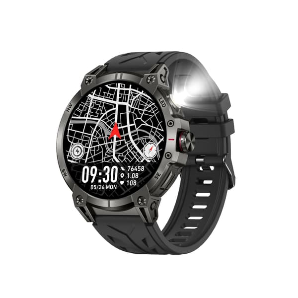 Multifunktionell Smartwatch med Bluetooth-samtal, Hälsomätning och Anpassningsbara Urtavlor Black