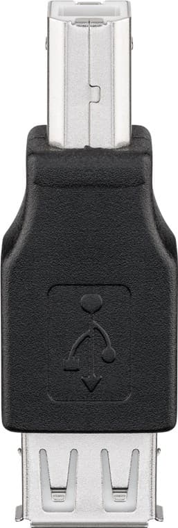 USB-A till USB-B adapter, svart