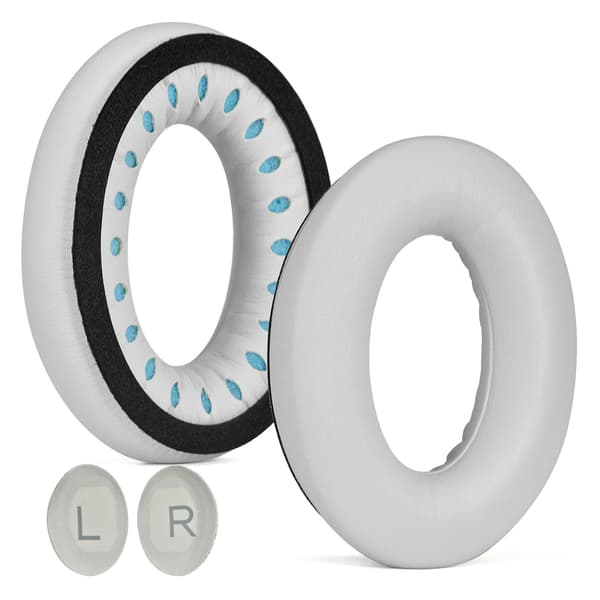 Erstatningsøreputer for Bose QC45 QC35 White