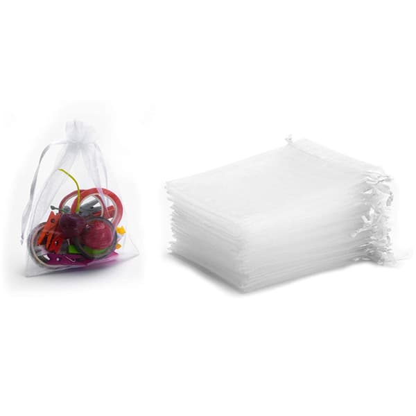 Organzapåsar 7x9 cm 50-pack White