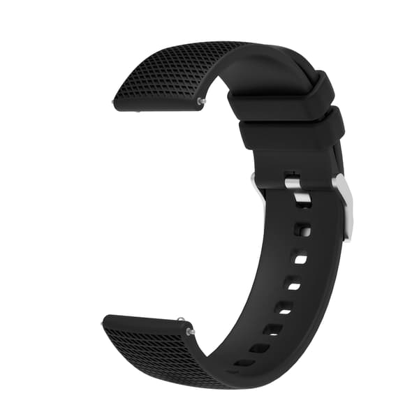 Silikonemønster urrem til Garmin Vivoactive 4 18mm Black