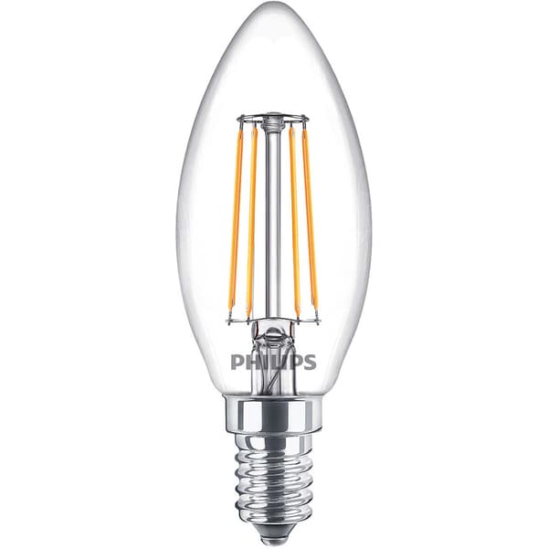 3-pakning LED E14 Krone 4,3W (40W) Klar 470lm