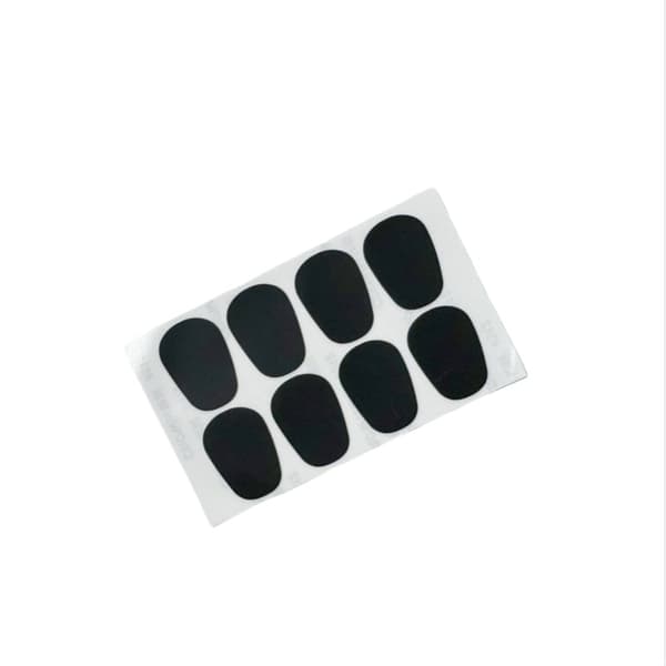 Saksofonin Hammaspehmusteet - 0.8mm soikea, 8 kpl/setti (2 kpl pakkaus) - Suojaa suukappaletta Black