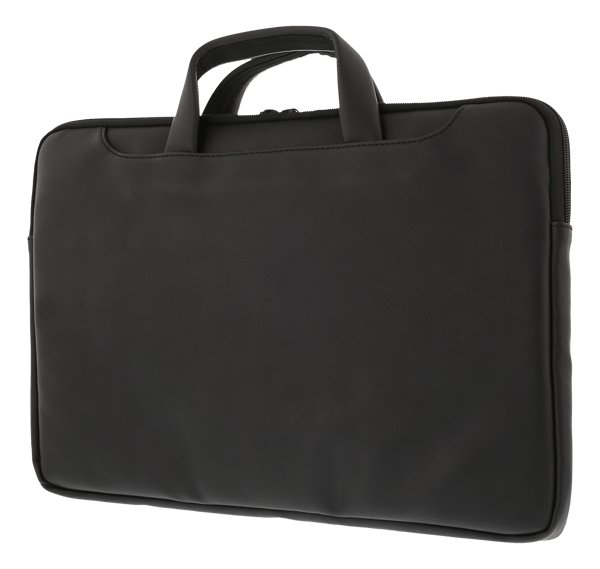 Notebook bag up to 15.6", PU leather, black